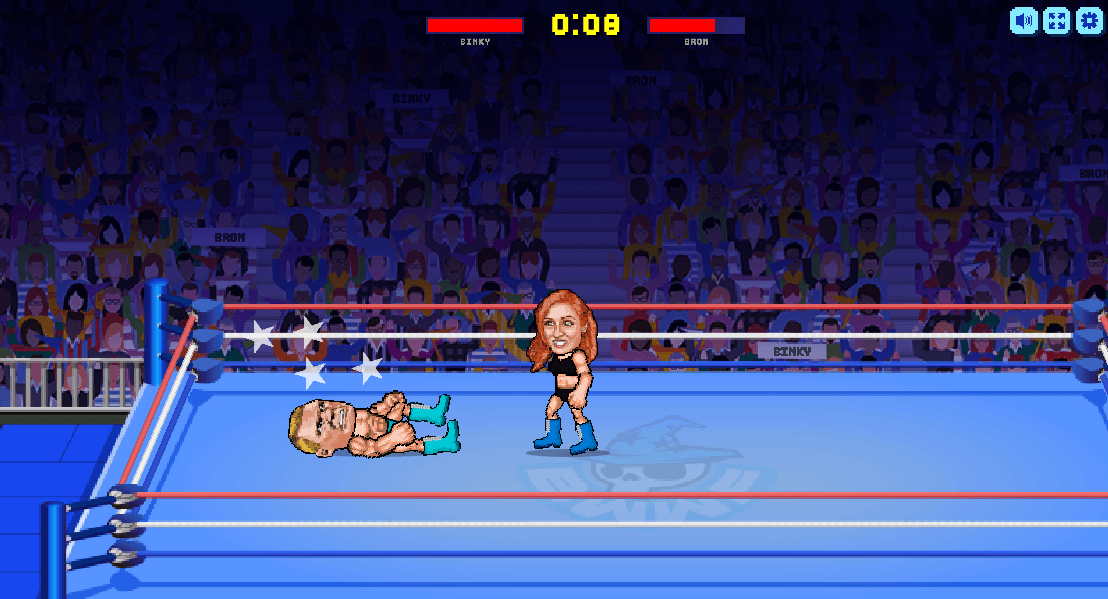 Wrestle Bros 2-player local versus action